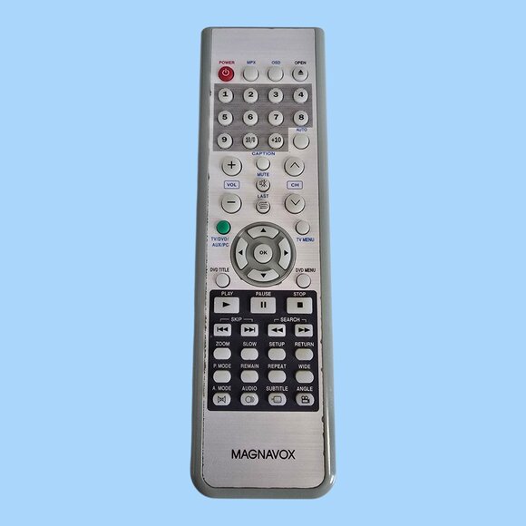 Magnavox MDVD01 TV / DVD / AUX / PC Remote Control Gray Infrared Tested - Picture 1 of 9
